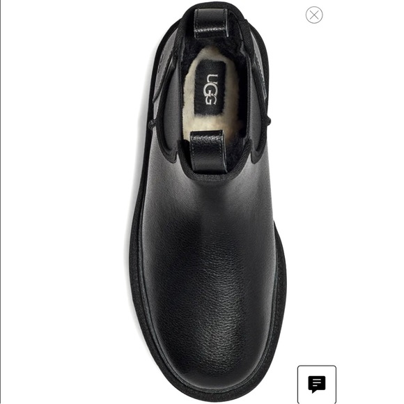 📌SOLD📌 UGG NEUMEL BLACK LEATHER PLATFORM CHELSEA BOOT🆕 - Picture 6 of 8